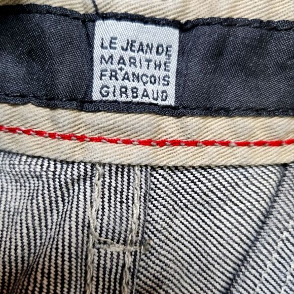 Vintage Marithe Francois Girbaud Black Wash Straight Leg Denim Jeans Size 54 - Picture 6 of 9